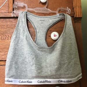 Gray Calvin Klein bra